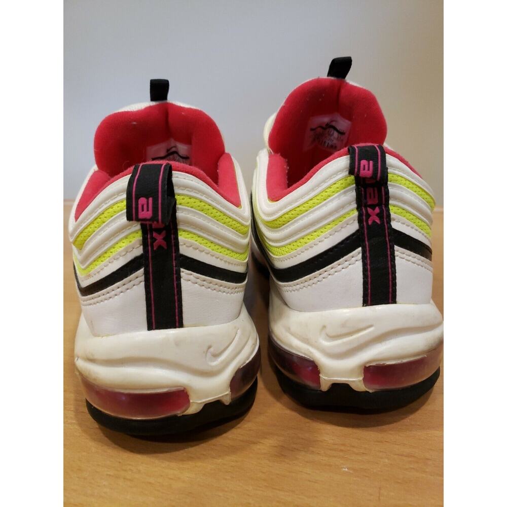 Nike Air Max 97 White/Rush Pink-Black-Volt (CI9871 100) 4H Size 13 - Picture 3 of 12